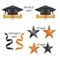 thumbnail image 4 of VictoryStore Congrats Grad Orange Graduation Yard Decoration Display, Outdoor Orange Graduation Decoration Display 11 Piece Set 20025G, 4 of 9