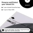 thumbnail image 3 of Hudson Hi-Fi Anti-Static Vinyl Record Inner Sleeves - Protective Vinyl Record Inner Sleeve 500 Pack - Protect Your LP Albums from Scratches, Dust & Dirt - Acid-Free Rice Paper Interior Disc Covers, 3 of 8