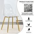 JIAOBAI Dining Chairs Set of 4, Modern Minimalist Crystal Ergonomic