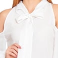 thumbnail image 4 of Blusa Hombro Descubierto Mujer Con Moño Ivory blanco M Incógnita 330794, 4 of 5
