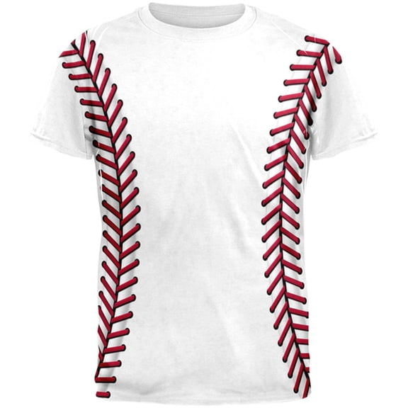 Baseball Two-Sided All Over T-Shirt - Large