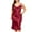 Wine, variant on lmcalzta Plus Size Womens Silk Satin Nightgown Sexy Lace Chemise Lingerie Long Sleepdress for Ladies Sleepwear