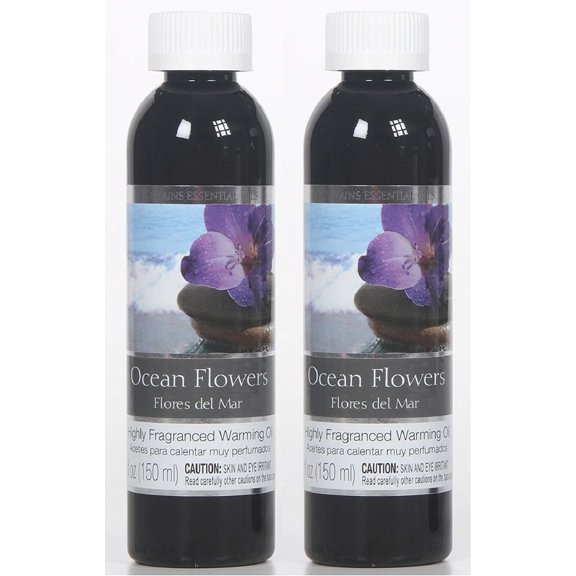 Hosley Fragrance Oil Set with 2 Ocean Flowers, 5 oz, 2 Count, 2 Pack