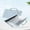 Light blue, variant on EUDIDV Paper Folder Holder Canvas Accordion Bag Multi Layer Document Bag Student Document Bag Portable Test Paper Bag Storage Bag Portable File Case