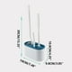 thumbnail image 3 of Toilet Brush Set Toilet Brush S-shaped Toilet Brush Cleaning Brush Toilet Brush Three Piece Brush Set, 3 of 3