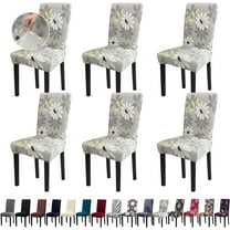 Chair Covers, Dining Room Chair Covers, Stretch Kitchen Chair Covers/Dining Room Chair Covers Set of 6, Removable Washable Dining Chair Slipcovers for Home, Hotel, Banquet