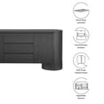 thumbnail image 2 of Duval Sideboard Storage Cabinet in Black, 2 of 10