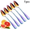 thumbnail image 2 of Coofit 5PCS Grapefruit Spoon Serrated Sturdy Stainless Steel Serving Spoon Fruit Spoon, 2 of 10