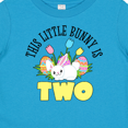 thumbnail image 4 of Inktastic This Little Bunny is Two Cute Easter Birthday Boys or Girls Baby T-Shirt, 4 of 5