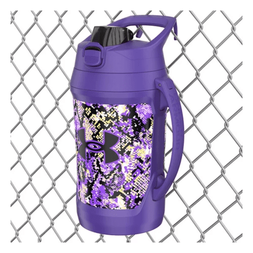 Under Armour Playmaker Jug 64 Oz. Water Bottle, Purple Python