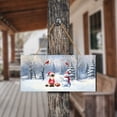 thumbnail image 4 of Hello Winter Siamese Football Snowman Welcome Snowy Morning Landscape Wood Sign Cat Lover Kitten Owner Gifts Hanging Wall Home Decor - 01012, 4 of 5