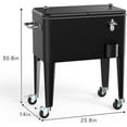 thumbnail image 5 of SHAREWIN 60 Quart Cooler Cart with Wheels and Handle, Drink Cooler Carts for Outdoor or Indoor Entertaining, Portable Bar Ice Chests with Bottle Opener & Cap Collector & Drain, 5 of 7