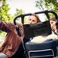 thumbnail image 4 of KONTONTY Convenient Hanging Diaper Bag Black Oxford Cloth for Strollers 1Pc, 4 of 8