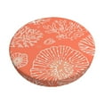 thumbnail image 6 of Uemuo Beautiful Corals Pattern Round Bar Stool Seat Covers Washable Stool Cushion Slipcover Elastic Bar Chair Covers-14 inch, 6 of 7