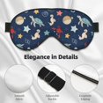 thumbnail image 4 of Naloa Sea Creatures Print Sleep Mask for Sleeper, Light Blocking Sleeping Eye Mask for Women Men, Eye Shade with Adjustable Strap for Travel, Nap,Meditation, 4 of 7