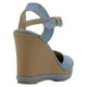 thumbnail image 3 of Sandalias con plataforma Oria en Textil – Azul, 3 of 4