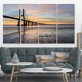 thumbnail image 1 of Vasco de Gama Bridge Lisbon - Seascape Canvas Art Print, 1 of 3