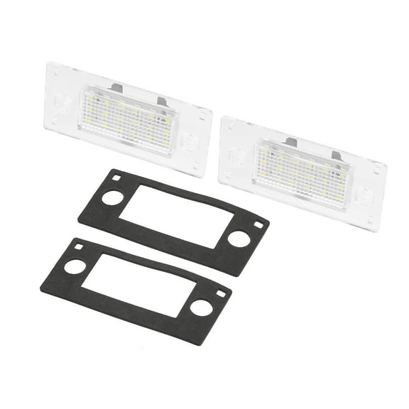 2pcs Car Exterior LED License Number Plate Light White Light for Audi A4 1999-2001 No.8D9943021G