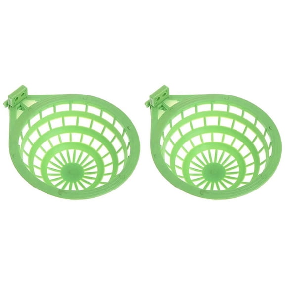 2pcs Bird Nest Plastic Hollow Hanging Cage Eggs Hatching Tool Pan Finchs Parrot Canary