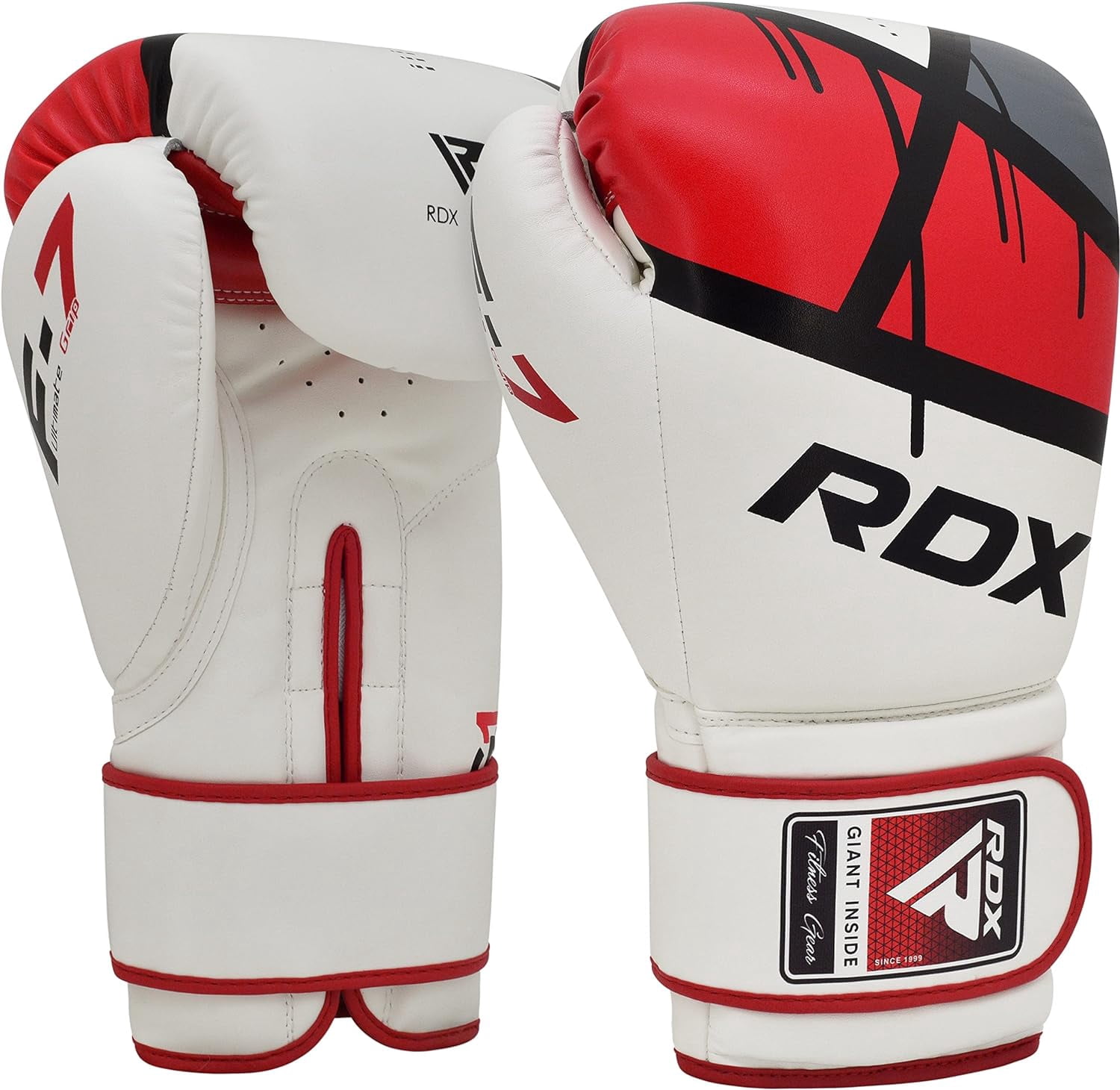RDX Kids Boxing Gloves, 6oz Junior Training Mitts, Maya Hide Leather Ventilated Palm, Muay Thai Sparring MMA Kickboxing, Punch Bag Speed Ball Focus Pads Punching Workout, Youth Games Fun