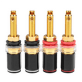 thumbnail image 2 of 16Pcs Hifi Speaker Terminal Binding Post Pure Copper Gold Plated Amplifier Connector for Female Banana Jack Plug, 2 of 5