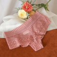 thumbnail image 5 of Gibobby Lencería de encaje Bragas de encaje para mujer, bragas de cintura alta de talla grande, ropa interior Sexy para mujer, lencería con realce de glúteos(Rosa CH), 5 of 5