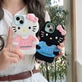 thumbnail image 3 of Wdaidj Lil' cute bow Hello Kitty phone case for iPhone 12 13 14 15 Pro Max soft silicone drop-proof cover, 3 of 8