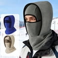 thumbnail image 2 of Hioecau Winter Thermal Hat Cold Weather Windproof Outdoor Skiing Motorcycle Riding Cycling Fleece Face Guard Balaclava Hood Neck Warmer, 2 of 8