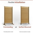 thumbnail image 6 of 6.1ft H x 3.1ft W (1 Panel) Freestanding or Surface Mount Enclo Solara Louvered Screen, Wood Privacy Fence, Balcony Privacy Screen, Decorative Panel, Upgrade your Outdoor Patio or Porch, EC18044, 6 of 10
