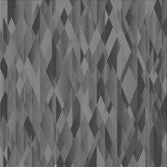 Ahgly Company Indoor Square Patterned Battleship Gray Area Rugs, 8' Square