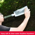 thumbnail image 4 of Wosthever Traveling Lake River Water Filtro de emergencia Backpacking Picnic Kit de filtración portátil reutilizable Equipo para exteriores Kits de desorden para acampar Verde Wosthever OD029697-02, 4 of 6