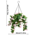 thumbnail image 2 of YWIYIUD 1PC Artifical Hanging Flowers for Outdoors UVResistant andWaterproof Artifical HangingBaskets for Outdoor Decor Garden Porch Window Box Home Wedding Decor, 2 of 5