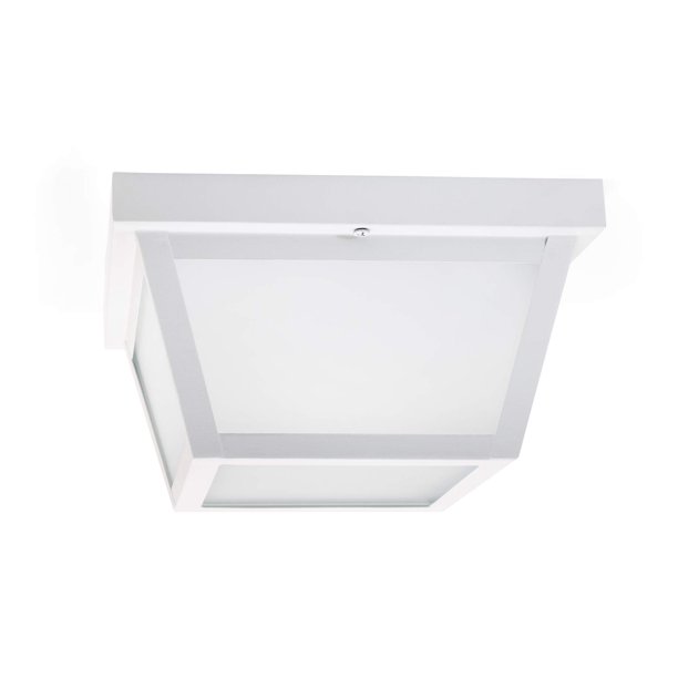 CORAMDEO 9.25" Square Ceiling Light, Porch Light, Entry, Outdoor Hallway, Damp Location, Built