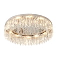 thumbnail image 5 of Miumaeov 23.6'' Modern Crystal Chandelier, Flush Mount Light Fixture, 12 Lights LED Flush Mount Light for Living Room,Bedroom, Hallway, 5 of 10