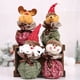 thumbnail image 5 of Christmas Burlap Drawstring Gift Bag Bag Christmas Holiday Party Favor - Monigote de nieve Sunnimix bolsa de joyas de navidad, 5 of 8