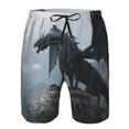 thumbnail image 3 of Fotbe Valley Gray Dragon Trajes de Baño Estampados para Hombre, Shorts de Verano de Secado Rápido, Ropa de Playa, Bañadores-3X-Large, 3 of 6