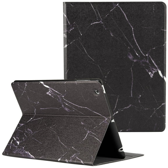 Case for Samsung Galaxy Tab A8 10.5 inch 2022 Model (SM-X200/X205/X207), Multi-Angle Viewing Stand Lightweight Protective Cover Slim Shell Shockproof Auto Wake/Sleep Smart Back Case,Black Marble