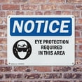 thumbnail image 4 of (2 Pack) Eye Protection Required In This Area OSHA Notice Sign 24 Inch X 18 Inch Indoor / Outdoor Rust-Free Aluminum Metal Signs for Workplace, Workshop, and Construction Site, Made in, 4 of 8