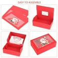thumbnail image 5 of Gustave Christmas Cookie Boxes with Lids & Window, 6Pcs Bakery Christmas Treat Boxes Red Xmas Pastry Cupcake Candy Boxes Packaging Containers for Holiday Gift Giving Party Favor, 5 of 9
