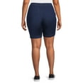 thumbnail image 5 of JMS Just My Size by Hanes Women's Plus Size Pull On Shorts with Pockets, Single and 2-Pack, 9” Inseam, Sizes 0X-4X, 5 of 6