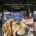 thumbnail image 3 of High Precision Body Weight Scale Smart Bathroom Scales with Large LCD Display(400lbs),Decorative for Bedroom-Golden Retriever Dog With The American Flag Background, 3 of 4