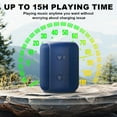 thumbnail image 5 of IPX6 Waterproof Bluetooth Speakers Portable Speakers Bluetooth Wireless 15H Playing Time 360°Stereo Sound,TWS Paring with Bass Dual Pairing for Outdoor Travel，Gift Ideas, 5 of 9