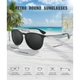 thumbnail image 4 of Gafas de Sol QALLY para Mujer Polarizadas Retro Redondas UV400 Paquete de 3, 4 of 6