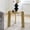 Gold, variant on Tina's Home Round End Tables, Wood Fluted Side Tables, Modern Accent Tables for Living Room, Apartment, Small Spaces, Black