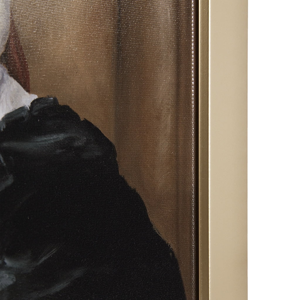 MAYEERTY Captain's Guard Pug Framed Canvas Wall Art
