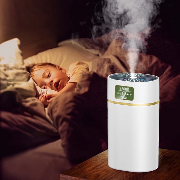 RAPOBRIX 1.1L Cool Mist Humidifier for Bedroom & Large Room - Quiet 30-Hour Runtime with Night Light for Baby
