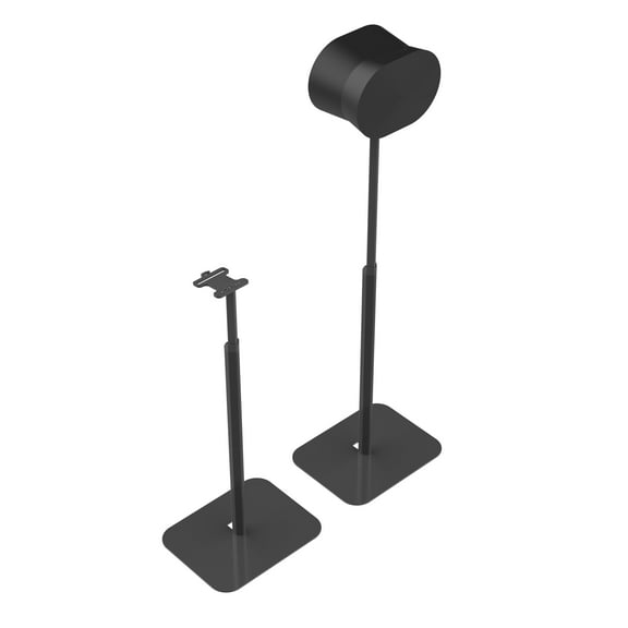 FLEXSON Essentials Adjustable Floor Stands for Sonos Era 300 (Black, Pair)