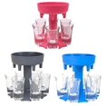 thumbnail image 4 of 6 Shot Glass Dispenser with Game Dice and Cleaning Brush (Blue), 4 of 7