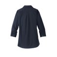 thumbnail image 4 of Port Authority Ladies 3/4-Sleeve Carefree Poplin Shirt Lw102 - River Blue Navy - M, 4 of 4