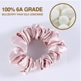thumbnail image 3 of Satin Set Scrunchie Ropes Accessories Hair Ties Colours Elastic Ponytail Silk Headband,Pink Woven Hair Rope, 3 of 6